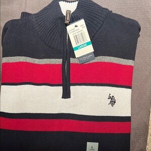 COPY - U.S. Polo Assn. Navy  1/4 Zip Sweater
